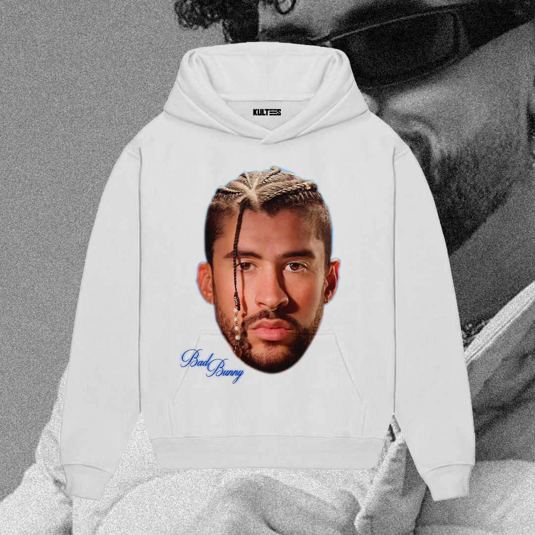 Bad Bunny Face Hoodie